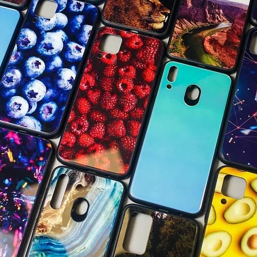 Чехол - накладка совместим с Honor 9A "Glass" Travels Вид 07