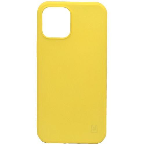 Чехол - накладка совместим с iPhone 12/12 Pro (6.1") YOLKKI Rivoli силикон желтый