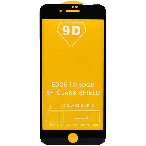 Защитное стекло совместим с iPhone 7 Plus/8 Plus 2,5D с рамкой черное /тех.пак/