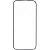 Защитное стекло совместим с iPhone 15 Pro YOLKKI Progress 2,5D с рамкой черное в упаковке