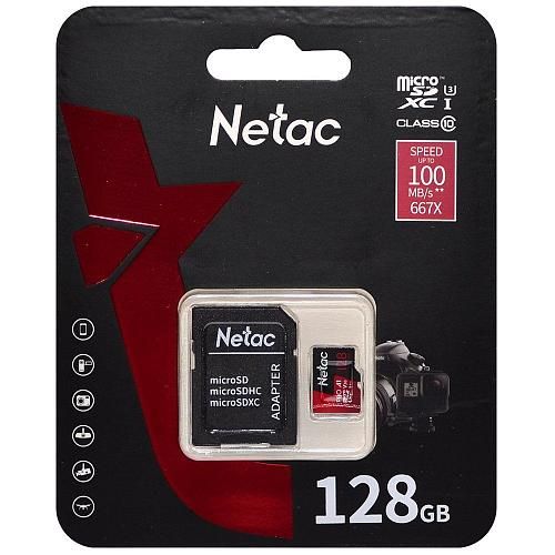128GB NETAC P500 MicroSD Extreme Pro UHS-I A1 V30 class 10