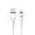 Кабель USB - Apple 8pin lightning YOLKKI Pro 04 белый (1м)
