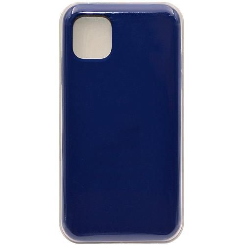Чехол - накладка совместим с iPhone 11 (6.1") "Soft Touch" темно-синий 20 /с логотипом/
