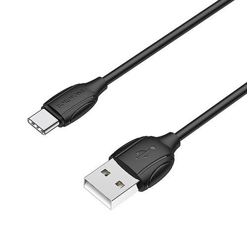 Кабель USB - TYPE-C BOROFONE BX19 черный (1м)