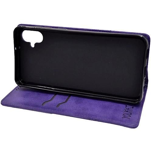 Чехол - книжка совместим с Samsung Galaxy A05 SM-A055F YOLKKI Wellington фиолетовый