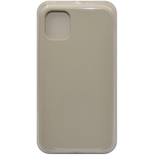Чехол - накладка совместим с iPhone 11 (6.1") "Soft Touch" молочный 11 /с логотипом/