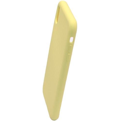Чехол - накладка совместим с iPhone Xs Max "Soft Touch" светло-желтый /без лого/