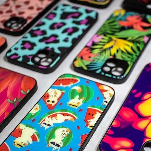 Чехол - накладка совместим с Samsung Galaxy A13 4G "Glass" Colorful Вид 04