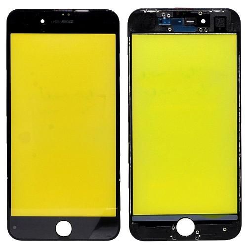 Стекло совместим с iPhone 8 + рамка черный (олеофобное покрытие) orig Factory