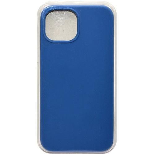 Чехол - накладка совместим с iPhone 14 (6.1") "Soft Touch" синий 43 /с логотипом/