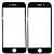 Стекло iPhone 8 черный (олеофобное покрытие) 