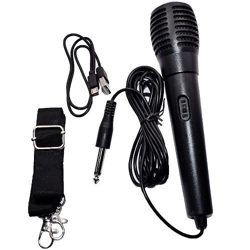Колонка портативная FVO BS-169B красный + микрофон