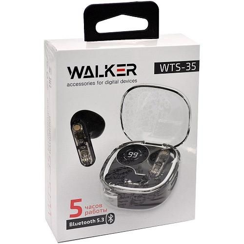 Наушники вставные Bluetooth TWS WALKER WTS-35 черный