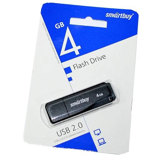 4GB USB 2.0 Flash Drive SmartBuy LM05 черный (SB4GBLM-K)