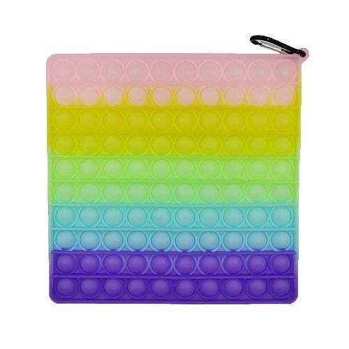 Игрушка антистресс Pop it "Квадрат" 20*20см светится в темноте