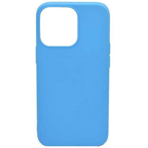 Чехол - накладка совместим с iPhone 13 Pro (6.1") YOLKKI Alma силикон матовый голубой (1мм)