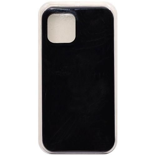 Чехол - накладка совместим с iPhone 12/12 Pro (6.1") "Soft Touch" черный 18 /с логотипом/