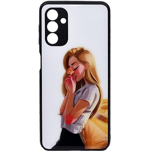 Чехол - накладка совместим с Samsung Galaxy A04/A13 5G "Glass" Girls Вид 02