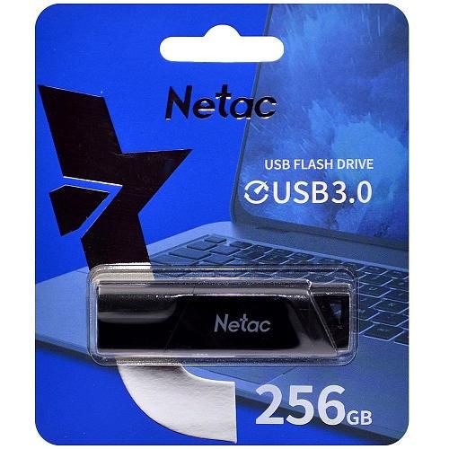 256GB USB 3.0 Flash Drive NETAC U336 с аппаратной защитой черный (NT03U336S-256G-30BK)