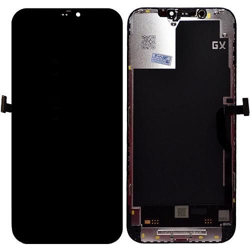 Дисплей совместим с iPhone 12 Pro Max + тачскрин + рамка черный OLED GX SOFT
