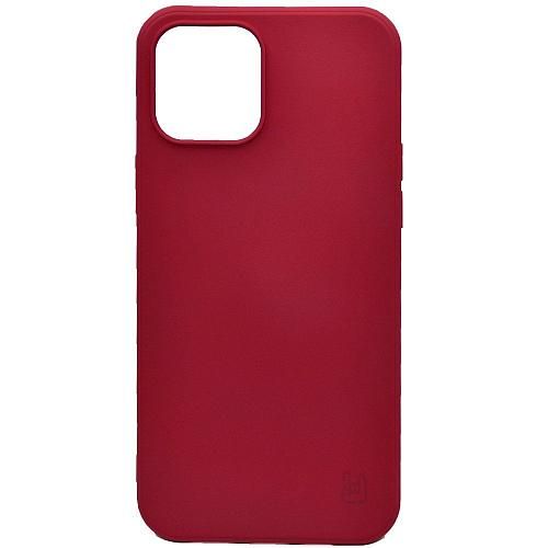 Чехол - накладка совместим с iPhone 12 Pro Max (6.7") YOLKKI Rivoli силикон темно-розовый