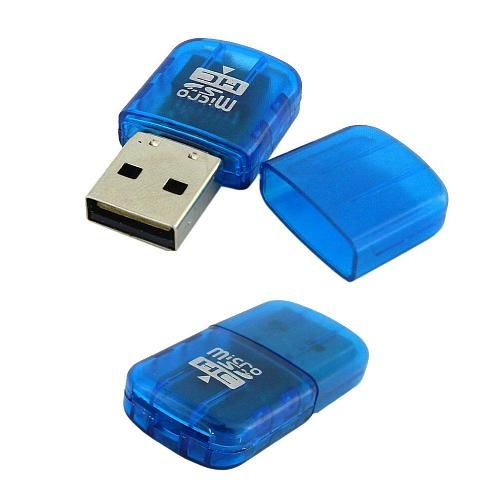 Картридер Micro SD - USB WALKER WCD-03 /цвет в ассортименте/