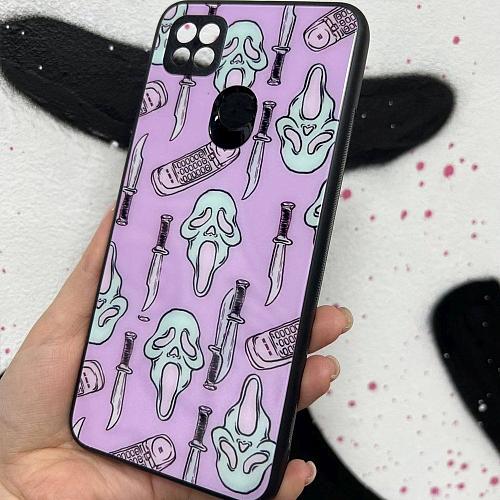 Чехол - накладка совместим с Samsung Galaxy A23 4G "Glass" Mix Вид 08