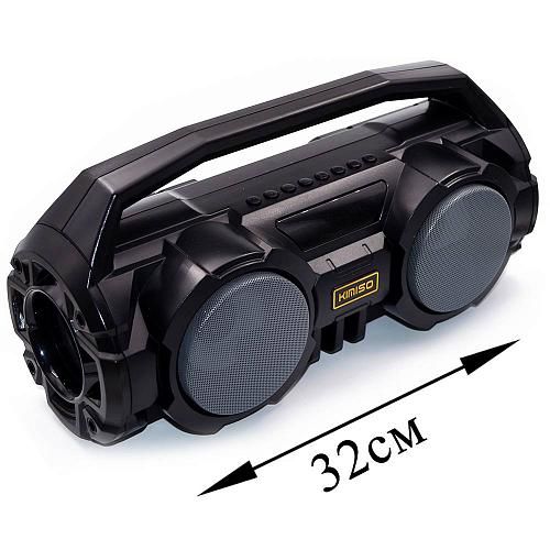 Колонка портативная Kimiso KM-S1 (BLUETOOTH, USB, Micro SD, 3,5, FM, MIC) серый