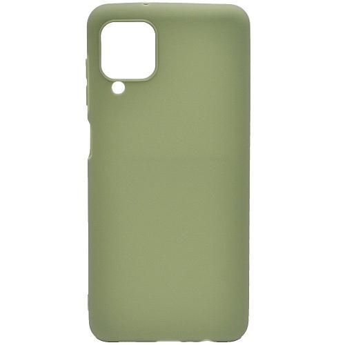Чехол - накладка совместим с Samsung SM-A125F / SM-M127F / Galaxy A12 / M12 YOLKKI Alma cиликон матовый зеленый (1мм)
