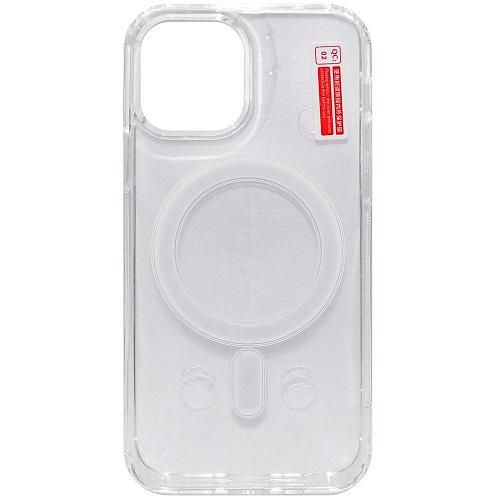 Чехол - накладка совместим с iPhone 12 Pro (6.1") "Magsafe" cиликон+пластик прозрачный