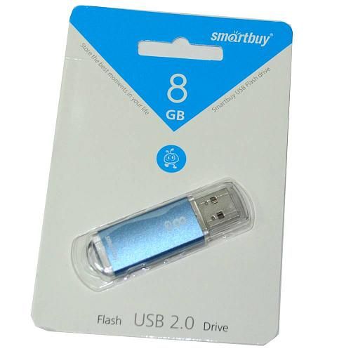 8GB USB 2.0 Flash Drive SmartBuy V-Cut синий (SB8GBVC-B)