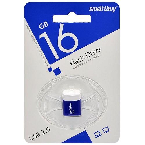 16GB USB 2.0 Flash Drive SmartBuy Lara синий (SB16GBLARA-B)