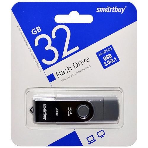 32GB USB 3.0/3.1 Flash Drive SmartBuy Twist Dual Type-C/Type-A (SB032GB3DUOTWK)