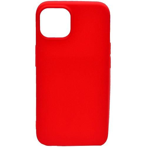 Чехол - накладка совместим с iPhone 14 Plus YOLKKI Alma силикон матовый красный (1мм)
