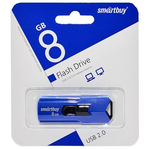 8GB USB 2.0 Flash Drive SmartBuy Stream синий (SB8GBST-B)