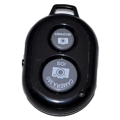Пульт - кнопка для селфи Bluetooth черный /упаковка пакет/