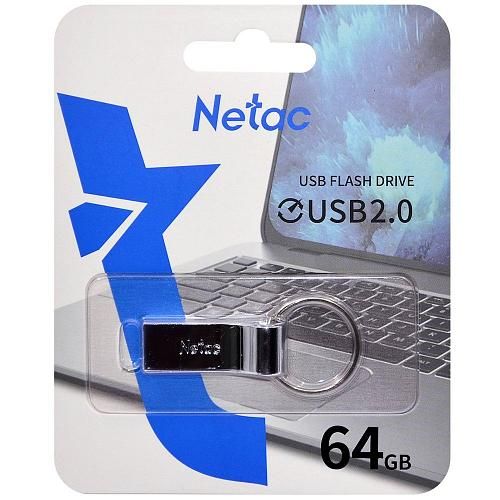 64GB USB 2.0 Flash Drive NETAC U275 серебро (NT03U275N-064G-20SL)