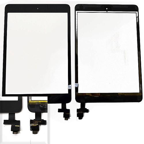 Тачскрин (Сенсор дисплея) совместим с iPad mini/ iPad mini 2 (с разъемом) + кнопка HOME черный