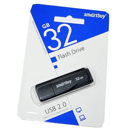 32GB USB 2.0 Flash Drive SmartBuy LM05 черный (SB32GBLM-K)