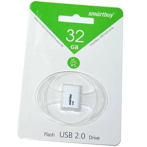 32GB USB 2.0 Flash Drive SmartBuy Lara белый (SB32GBLARA-W)