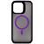 Чехол - накладка совместим с iPhone 13 Pro Max (6.7") "Mystery" с Magsafe пластик+силикон фиолетовый