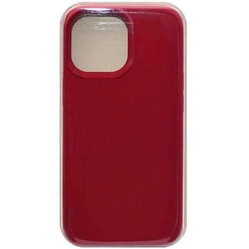 Чехол - накладка совместим с iPhone 15 Pro Max "Soft Touch" бордовый 25 /с логотипом/