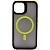 Чехол - накладка совместим с iPhone 15 (6.1") "Mystery" с Magsafe пластик+силикон желтый