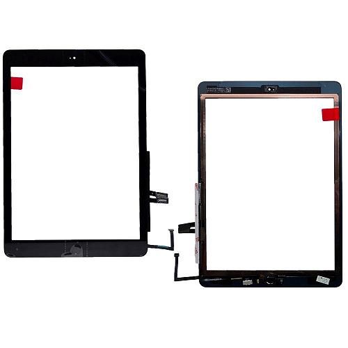 Тачскрин (Сенсор дисплея) совместим с iPad 9.7" (2018) + кнопка HOME + сканер отпечатка черный orig Factory