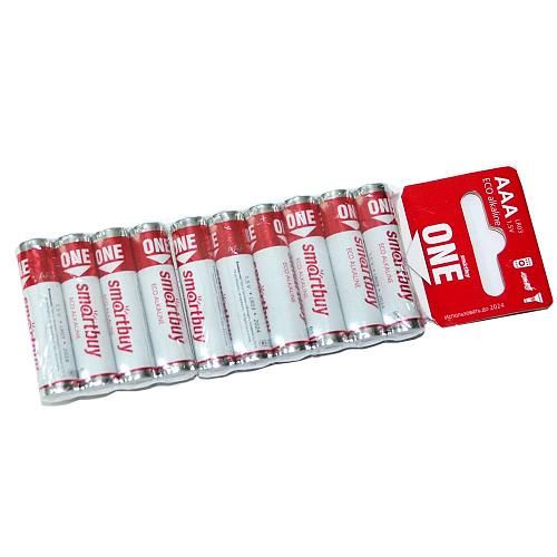 Батарейка AAA LR03 алкалиновая SmartBuy One (блистер/10шт) 