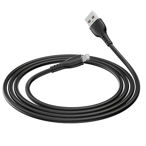 Кабель USB - Lightning 8-pin BOROFONE BX51 черный (1м)/без упаковки/