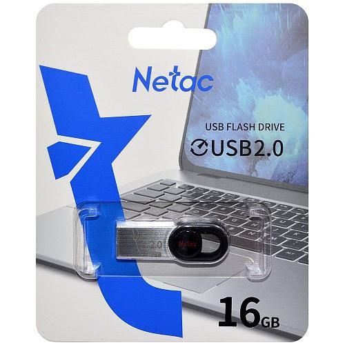 16GB USB 2.0 Flash Drive NETAC UM2 черный (NT03UM2N-016G-20BK)