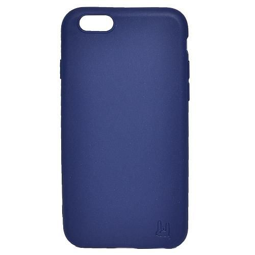 Чехол - накладка совместим с iPhone 6/6S YOLKKI Alma силикон матовый синий (1мм)