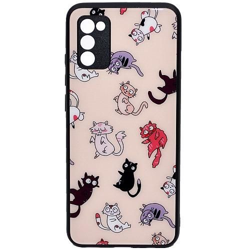 Чехол - накладка совместим с Samsung SM-A025F/Galaxy A02s "Glass" Cute Вид 18