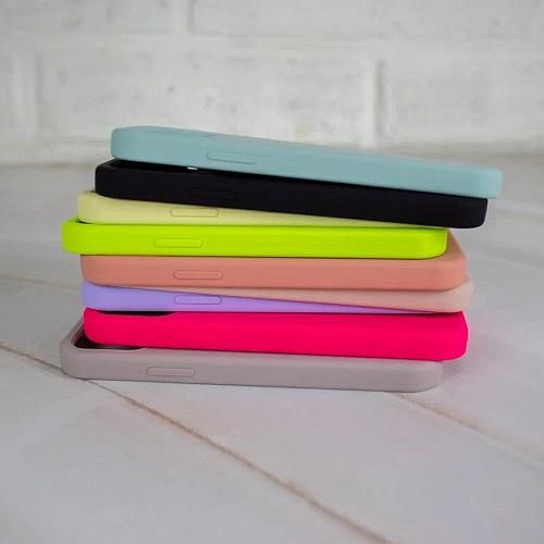 Чехол - накладка совместим с iPhone 6 Plus "Soft Touch" ярко-розовый /без лого/